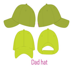 Baseball cap mockup vector