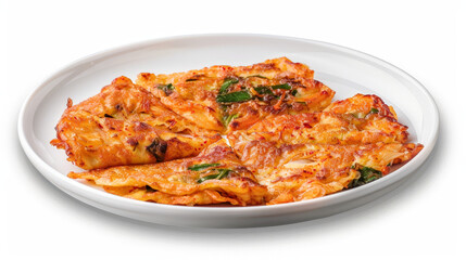 front view of korean kimchi fried