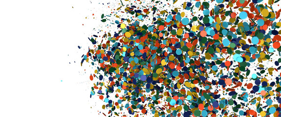 Abstract Colorful Confetti Explosion