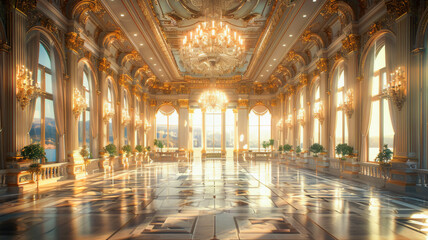 Obraz premium Exquisite Showpieces of a Grand Ballroom
