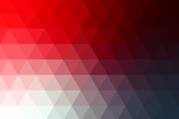 Dark Red White vector modern geometrical abstract background. Texture, new background. Geometric background in Origami style with gradient.