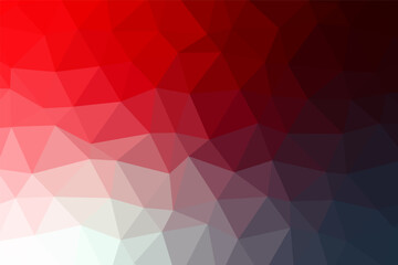 Dark Red White vector modern geometrical abstract background. Texture, new background. Geometric background in Origami style with gradient.