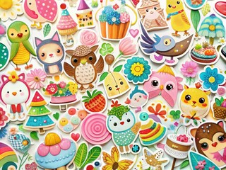 Cute Baby Stickers Collection for Celebrating Milestones and Adding Fun to Scrapbooking Projects