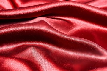 Fototapeta premium Vibrant Scarlet Fabric for Eye-Catching Backgrounds