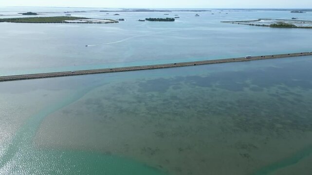 Grado Lagoon seen from above. Between waters, islands and uncontaminated nature
