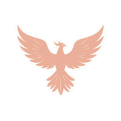 Obraz premium Elegant Pink Phoenix Bird Design for Art and Decor
