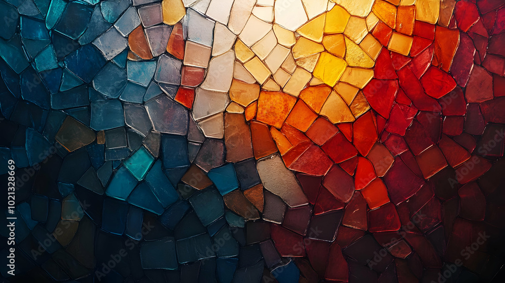 Poster abstract colorful mosaic pattern background
