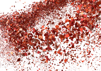 Red Glitter Abstract