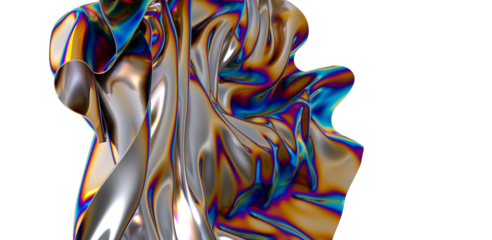 A vibrant flowing rainbow fabric The colors blend seamlessly creating a visually stunning effect