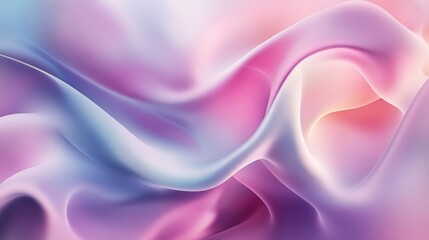 Obraz premium Calming scene with soft, flowing abstract shapes in pastel colors, evoking a sense of relaxation and emotional balance