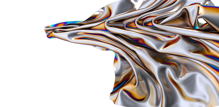 A vibrant flowing rainbow fabric The colors blend seamlessly creating a visually stunning effect