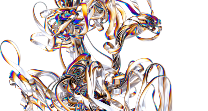 A vibrant flowing rainbow fabric The colors blend seamlessly creating a visually stunning effect