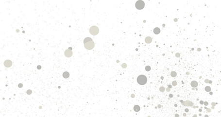 Abstract White Splashes on Black Background