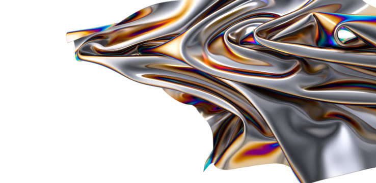 A vibrant flowing rainbow fabric The colors blend seamlessly creating a visually stunning effect