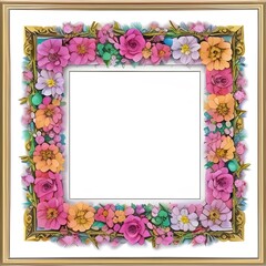 Fototapeta premium Hand drawn art nouveau frame design