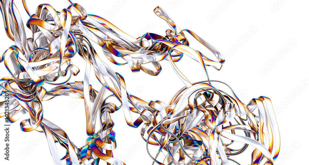 Poster a vibrant flowing rainbow fabric the colors blend seamlessly creating a visually stunning effect