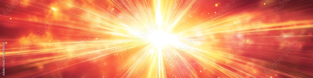 Poster a bright, abstract starburst pattern with a large central area for text