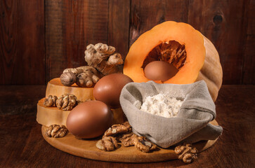 pumpkin and ingredients