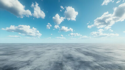 Sky and Concrete Ground Background