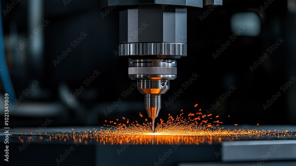 Poster operator programming a cnc milling machine, showcasing the blend of traditional machining skills and