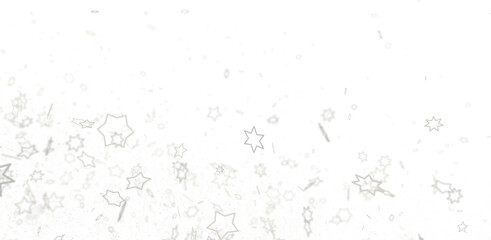 Shimmering Starry Christmas: Spectacular 3D Illustration Showcasing Falling Holiday Stars