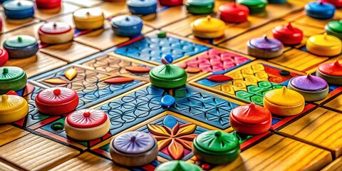 Fototapeta premium Discover the Fun of Yut: Traditional Korean Board Game for Family Game Night and Cultural Experience