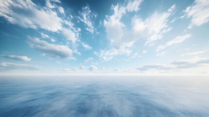 Calm Ocean Sky Background Illustration