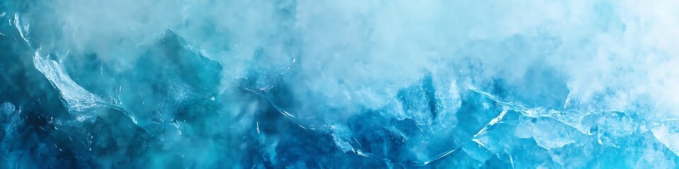 Fototapeta premium A cool, icy glacier with a smooth surface and space for text