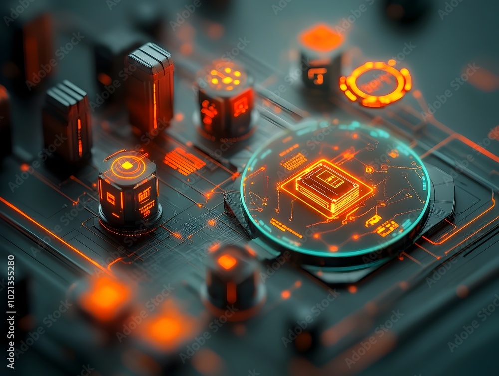 Poster hyper connected global supply chain system with sophisticated ai powered tracking and optimization s