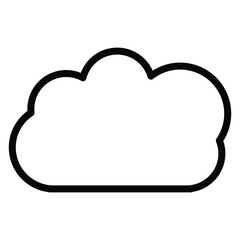 Cloud Computing Icon Outline Style. Editable Stroke Icon.