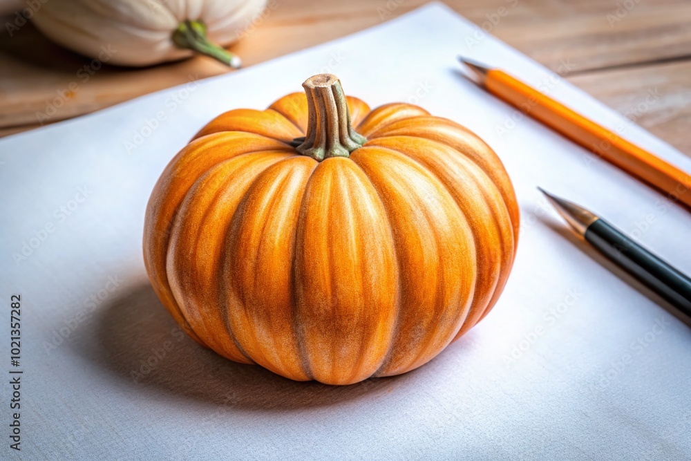 Poster easy pumpkin drawing tutorial for beginners - simple step-by-step guide to create fun artwork
