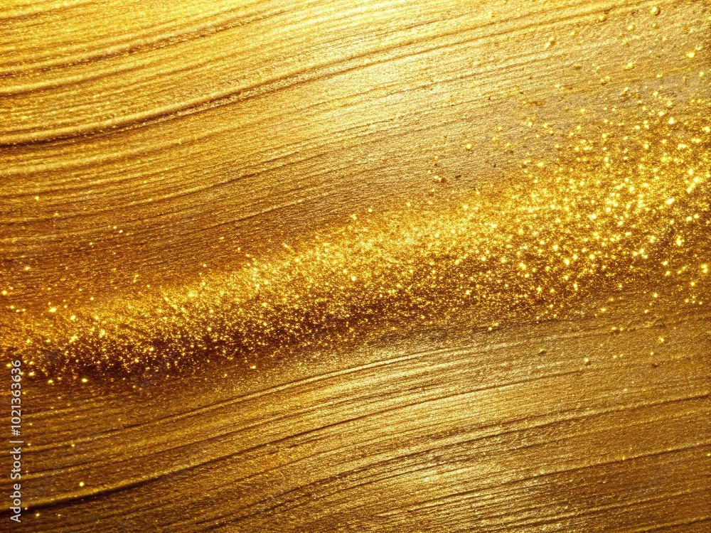 Poster elegant brush gold texture with soft shimmering finish for backgrounds and design projects