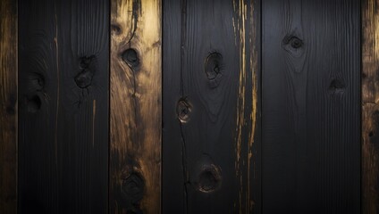 Rustikale dunkle Holzplanken mit natürlicher Holzmaserung als Hintergrundtextur