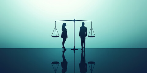 Gender Equality, Human Rights day concept