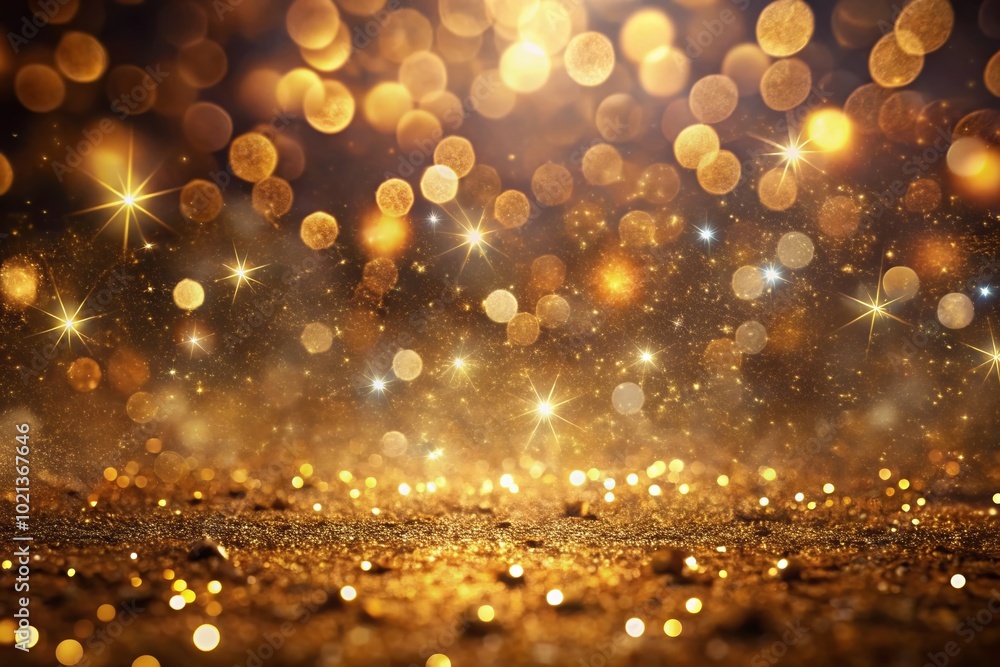 Poster Elegant Gold and Brown Abstract Background with Subtle Texture for Design and Creative Projects