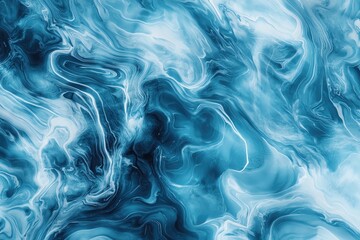 Obraz premium Vibrant blue abstract background with fluid movement and swirling patterns, perfect for designs or artistic projects.