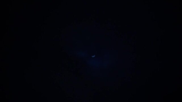 Timelapse Dark Cloudy Night with a little moonlight