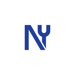 Design logo letter NY 