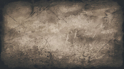 Grunge Texture Background   Scratched Brown Surface with Dark Edges