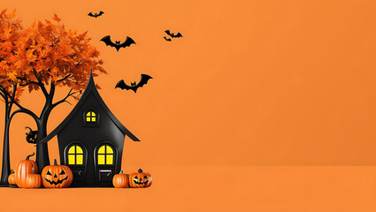 Halloween background copy-space, Halloween theme, copy space backgrounds