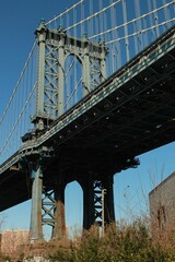 Brooklyn bridge down view
