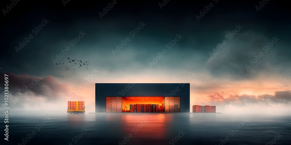 Poster streamlined global logistics network powered by intelligence for optimized export import processes a