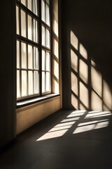 Sunlight Streaming Through a Window in a Room