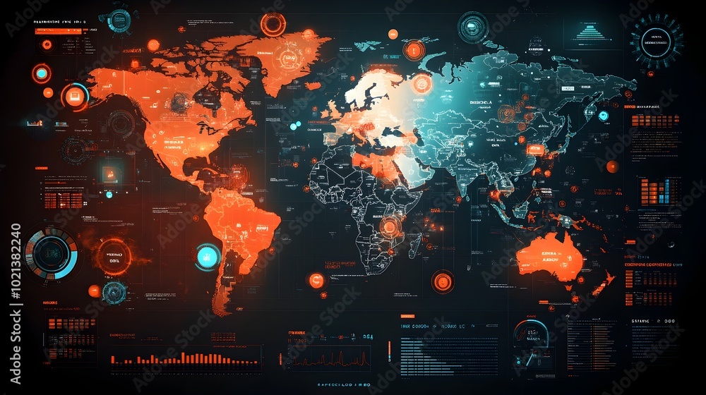 Poster expansive global logistics network powered by intelligent supply chain monitoring and real time trac