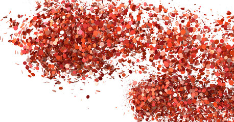 Abstract Red Confetti