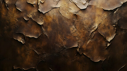 Abstract Brown Background with Wavy Textured Surface
