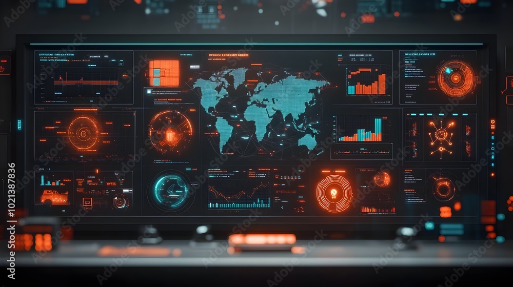 Poster cutting edge logistics and supply chain optimization with ai driven global data visualization intric