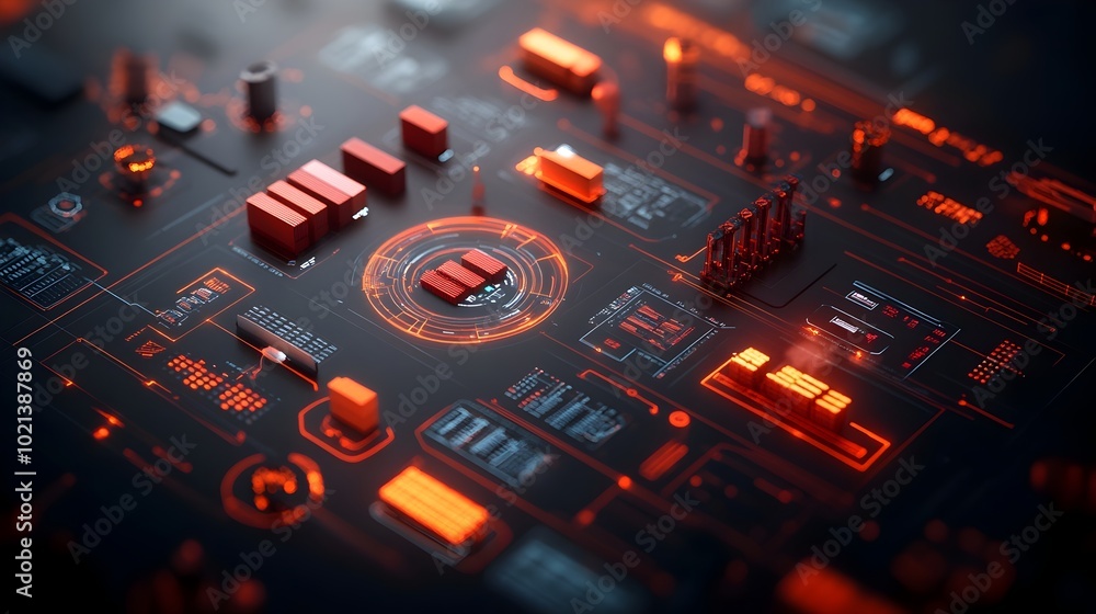 Poster optimized worldwide logistics network harnessing ai powered data visualization and analytics for eff