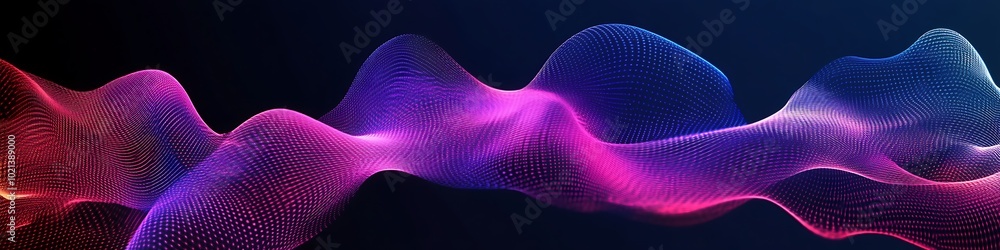 Poster a dynamic, abstract line art pattern with a smooth area for text