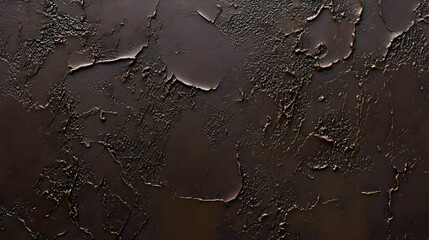 Fototapeta premium Abstract Background with Cracked Texture and Dark Brown Color